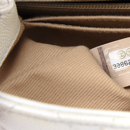 Chanel Iridescent Caviar Quilted Extra Mini Coco Handle Flap Ivory 7 of 11