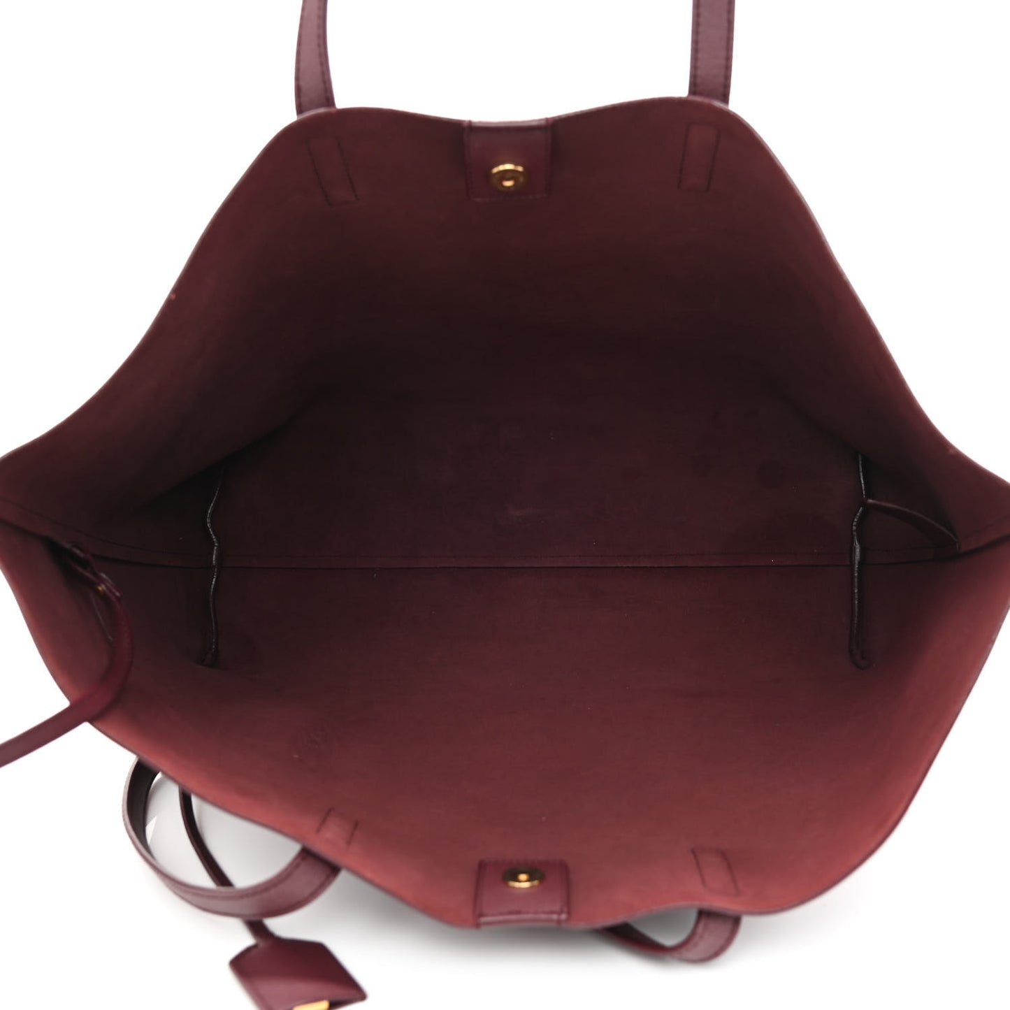Calfskin Large Shopping Tote Deep Carmin