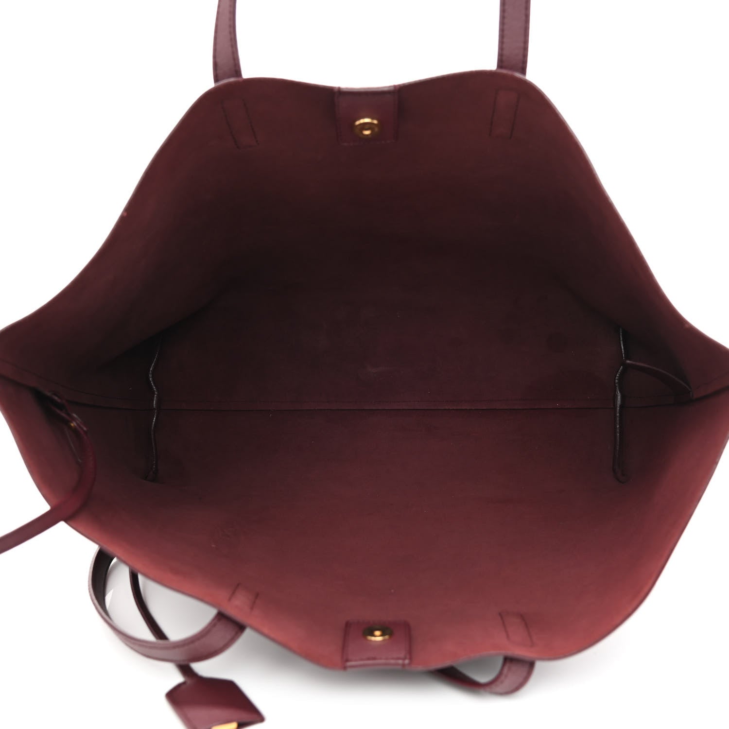Saint Laurent Calfskin Large Shopping Tote Deep Carmin 6 of 17