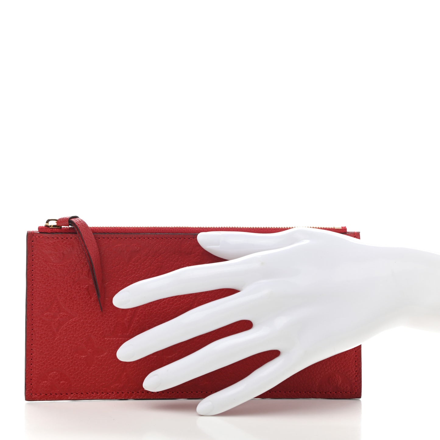 Empreinte Felicie Chain Wallet Zippered Insert Cherry