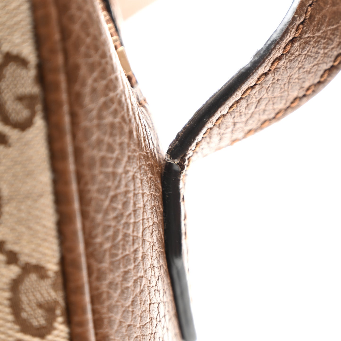 Monogram Mini Bree Messenger Bag Beige Tabacco