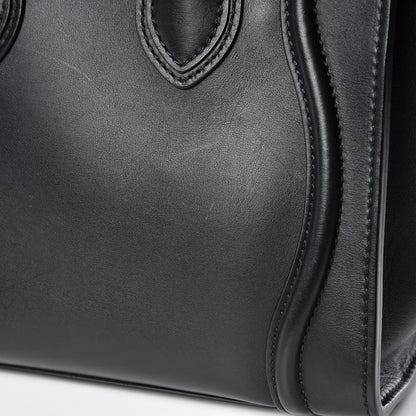 Celine Smooth Calfskin Micro Luggage Black 10 of 10