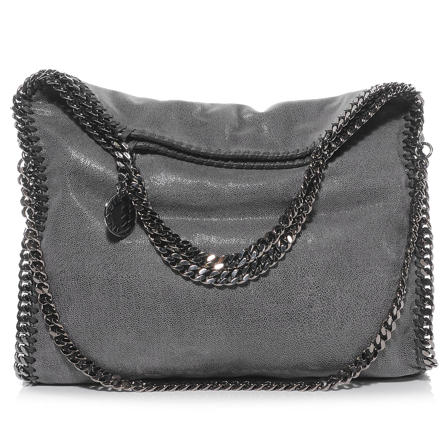 Faux Leather Shaggy Deer Falabella Gray