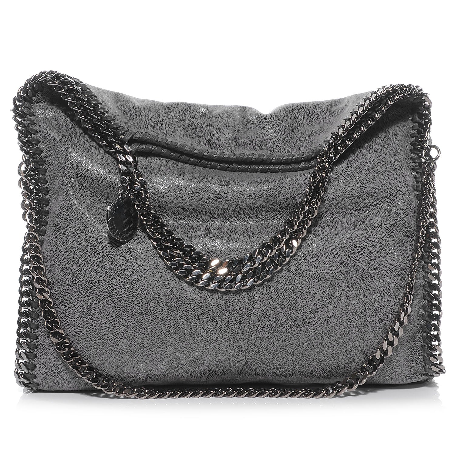 Stella McCartney Faux Leather Shaggy Deer Falabella Gray 1 of 6