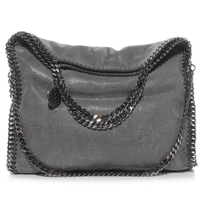 Stella McCartney Faux Leather Shaggy Deer Falabella Gray 1 of 6