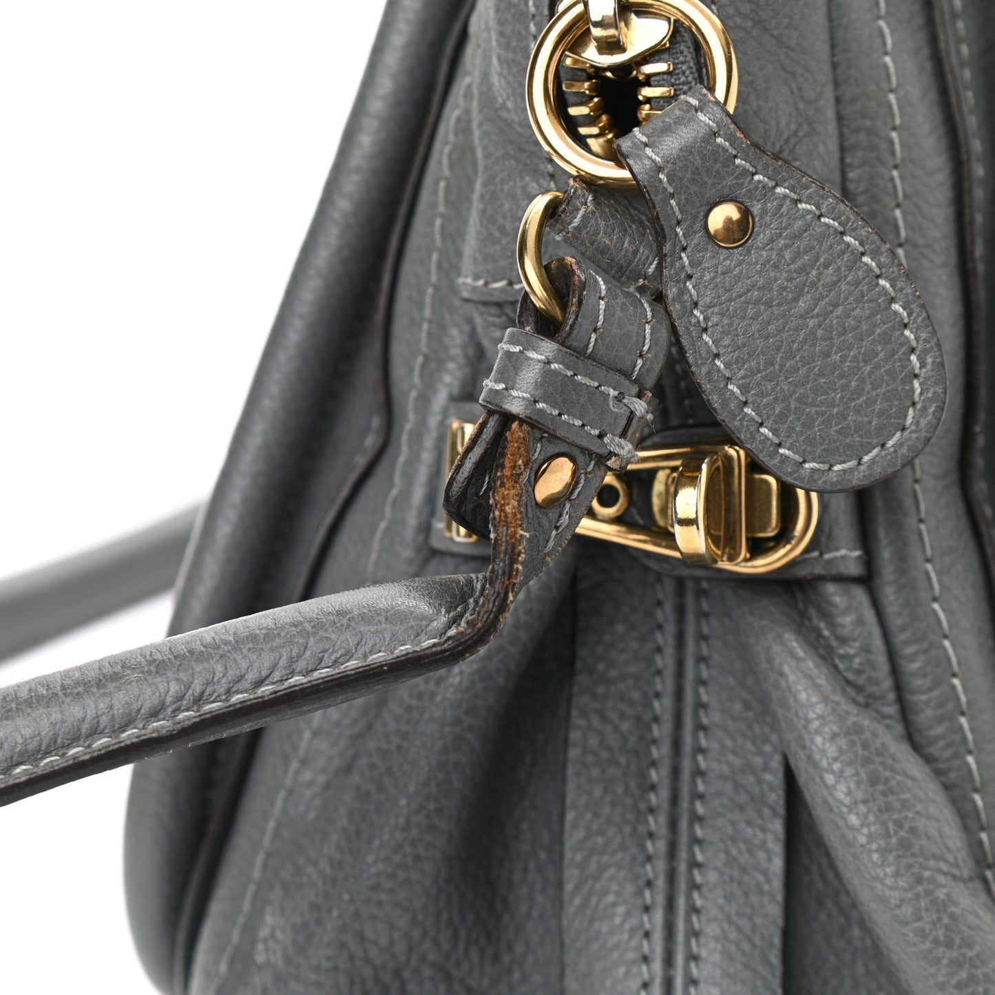 Calfskin Medium Paraty Cashmere Grey