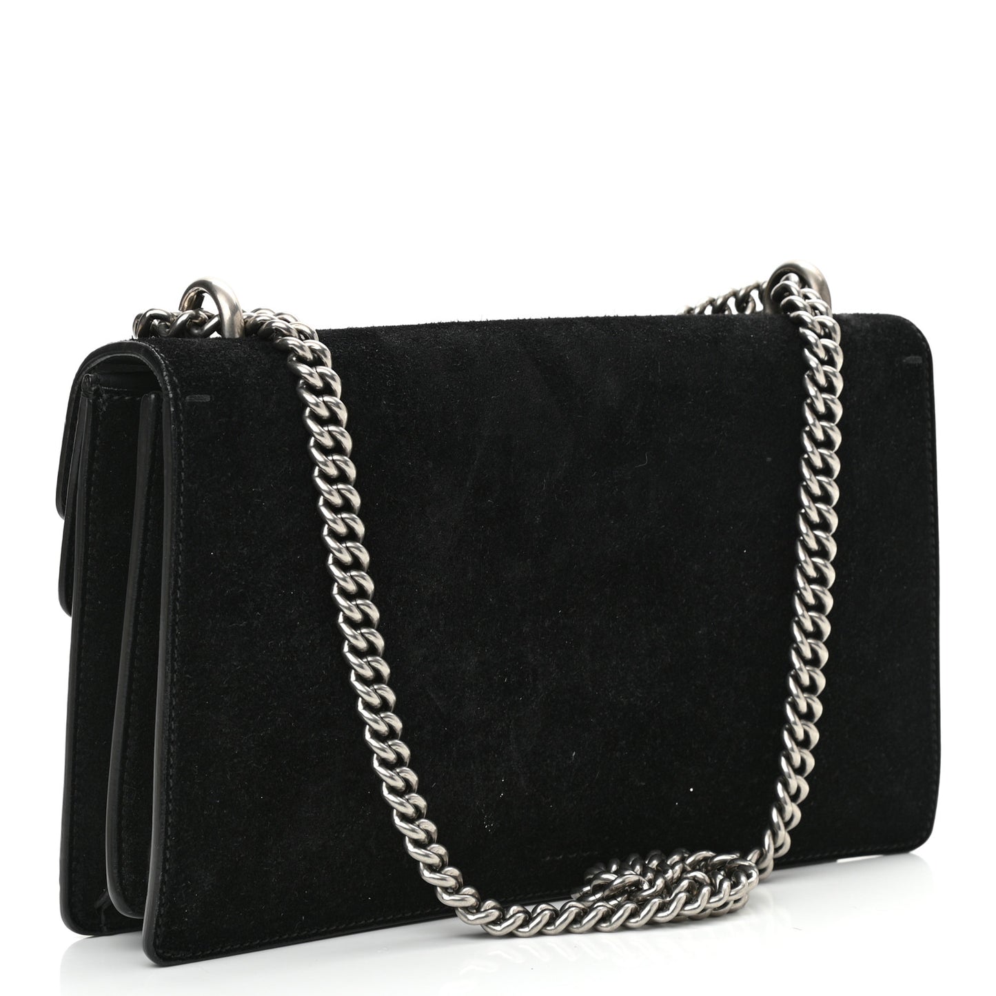 Suede Small Dionysus Shoulder Bag Black