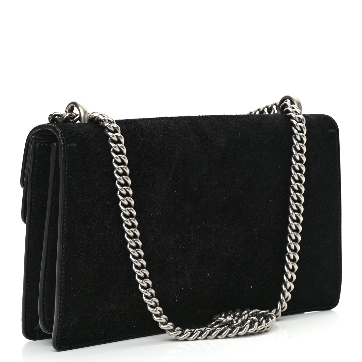 Gucci Suede Small Dionysus Shoulder Bag Black 3 of 11
