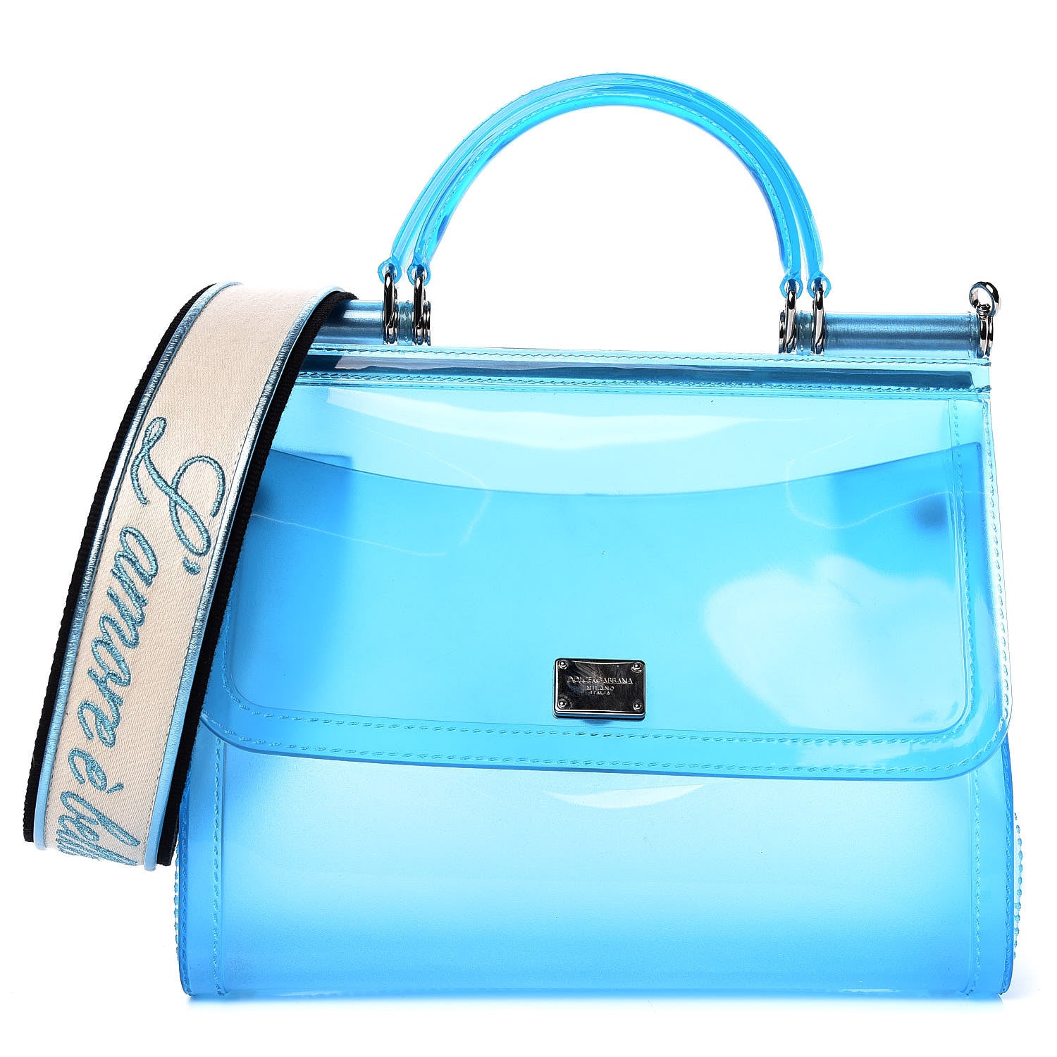 Dolce & Gabbana Rubber Semi Transparent Miss Sicily Satchel 1 of 13