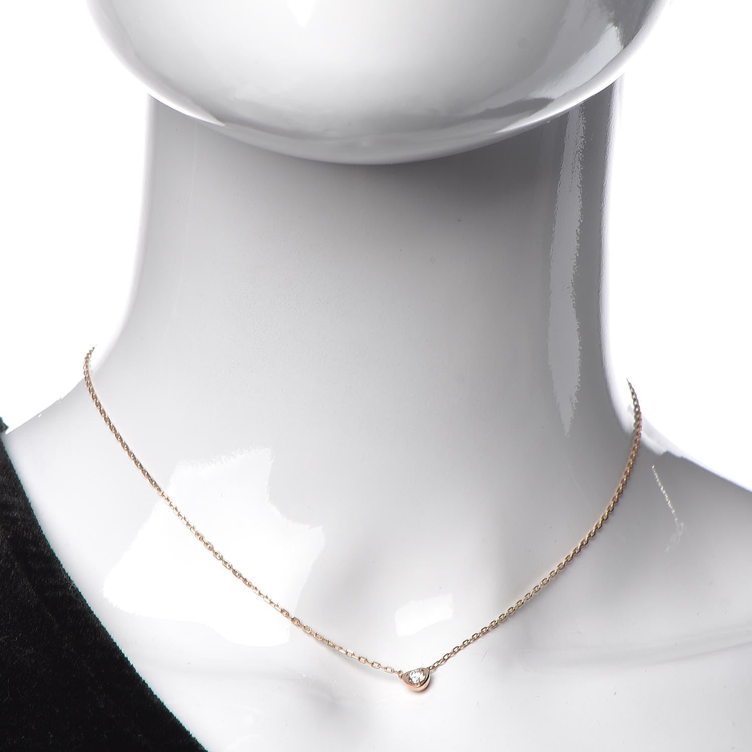 Cartier 18K Pink Gold Diamond D'Amour Heart Pendant Necklace 2 of 6