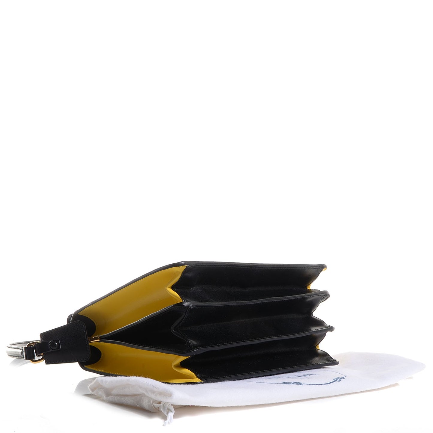 Box Calfskin Bi-Color Shoulder Bag