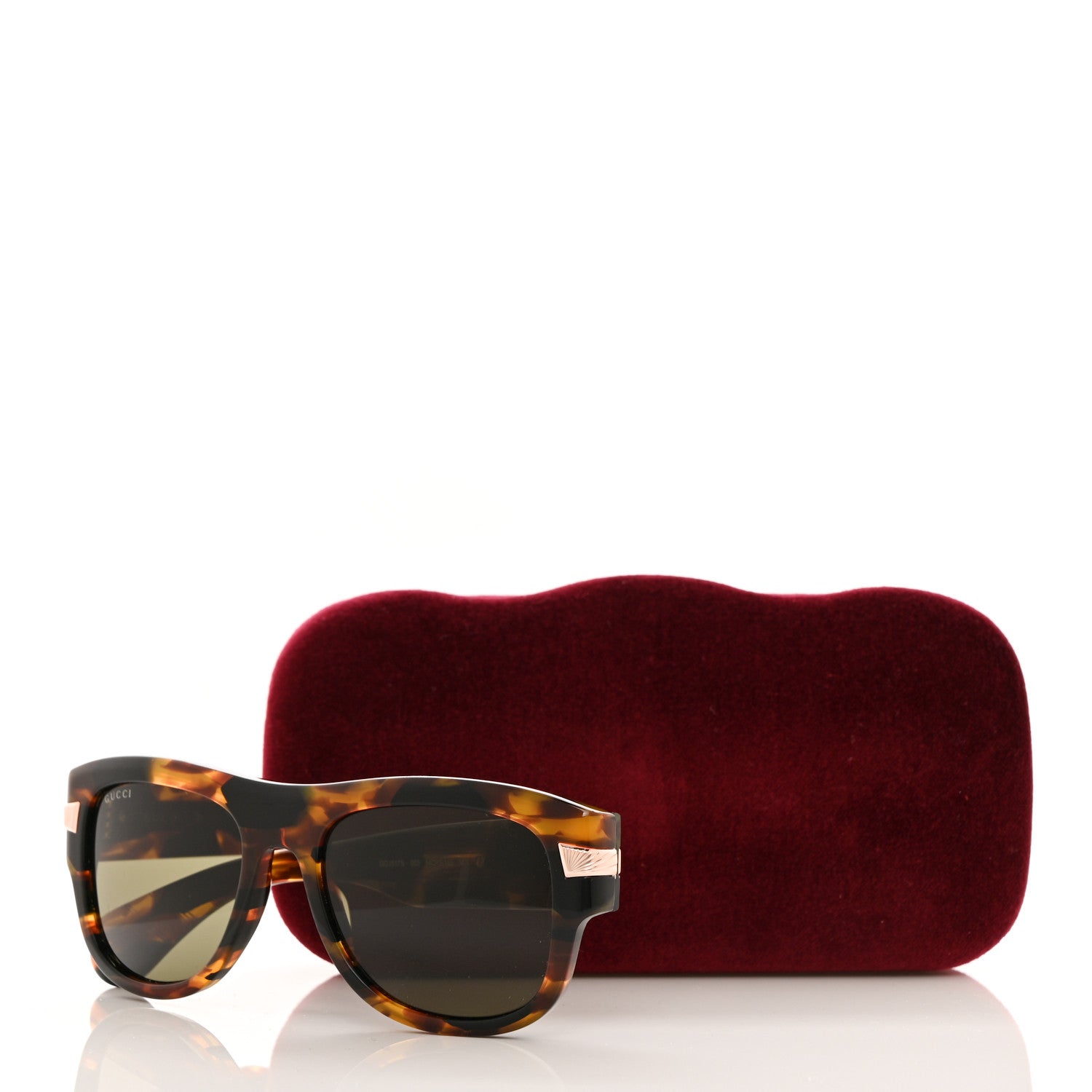 Gucci Acetate Square Frame Sunglasses GG1517S Tortoise 8 of 8