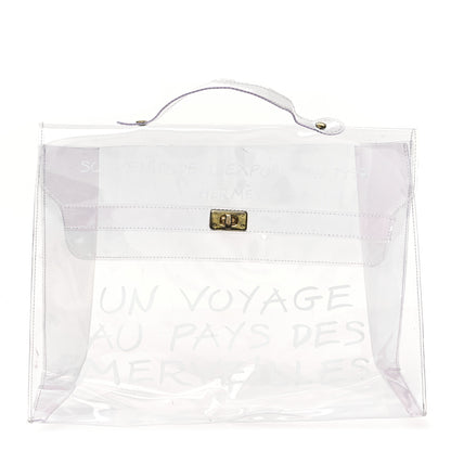 Hermes Vinyl Souvenir De L'Exposition Kelly Transparent 1 of 10