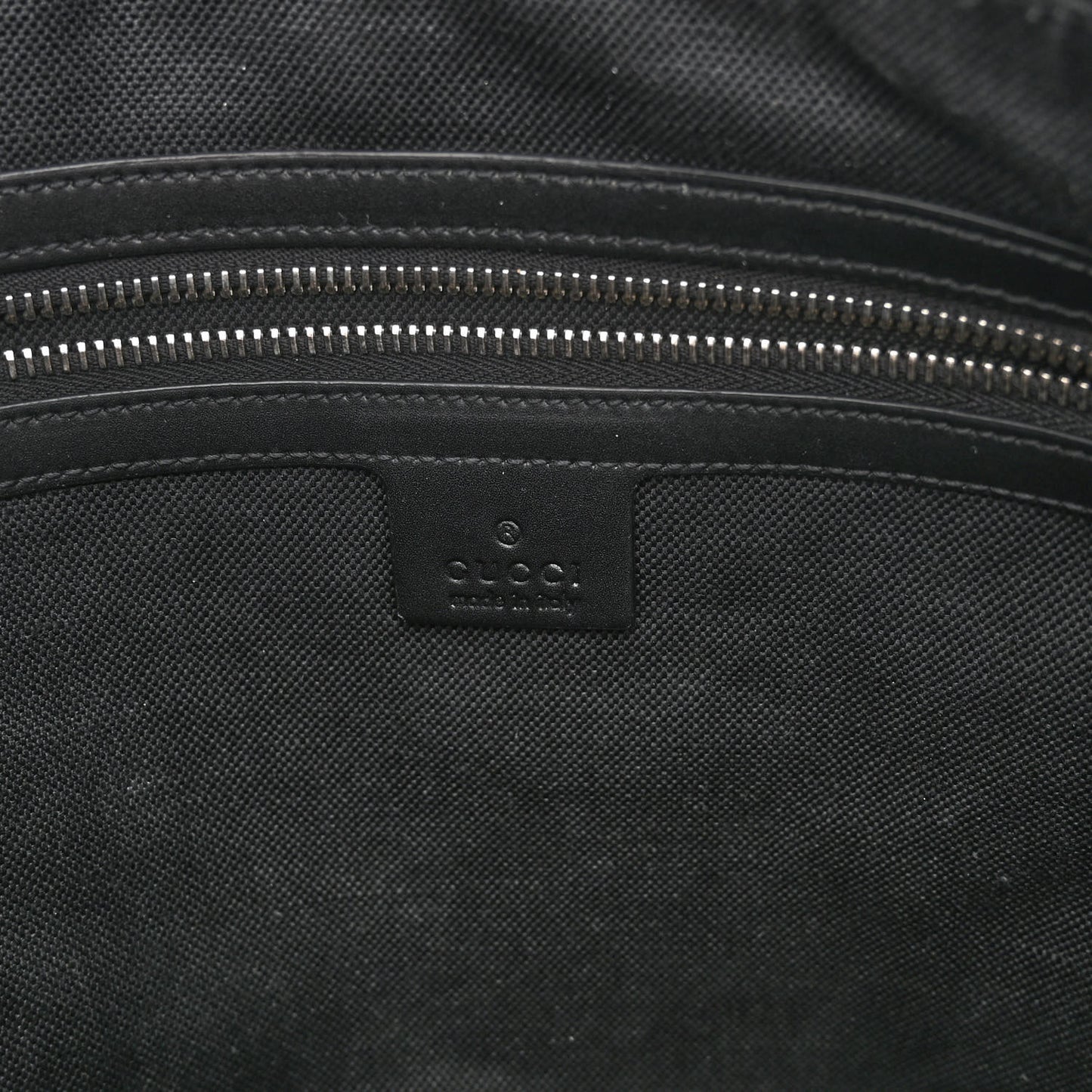 Soft GG Supreme Monogram Appia Calfskin Web East West Messenger Bag Black Grey