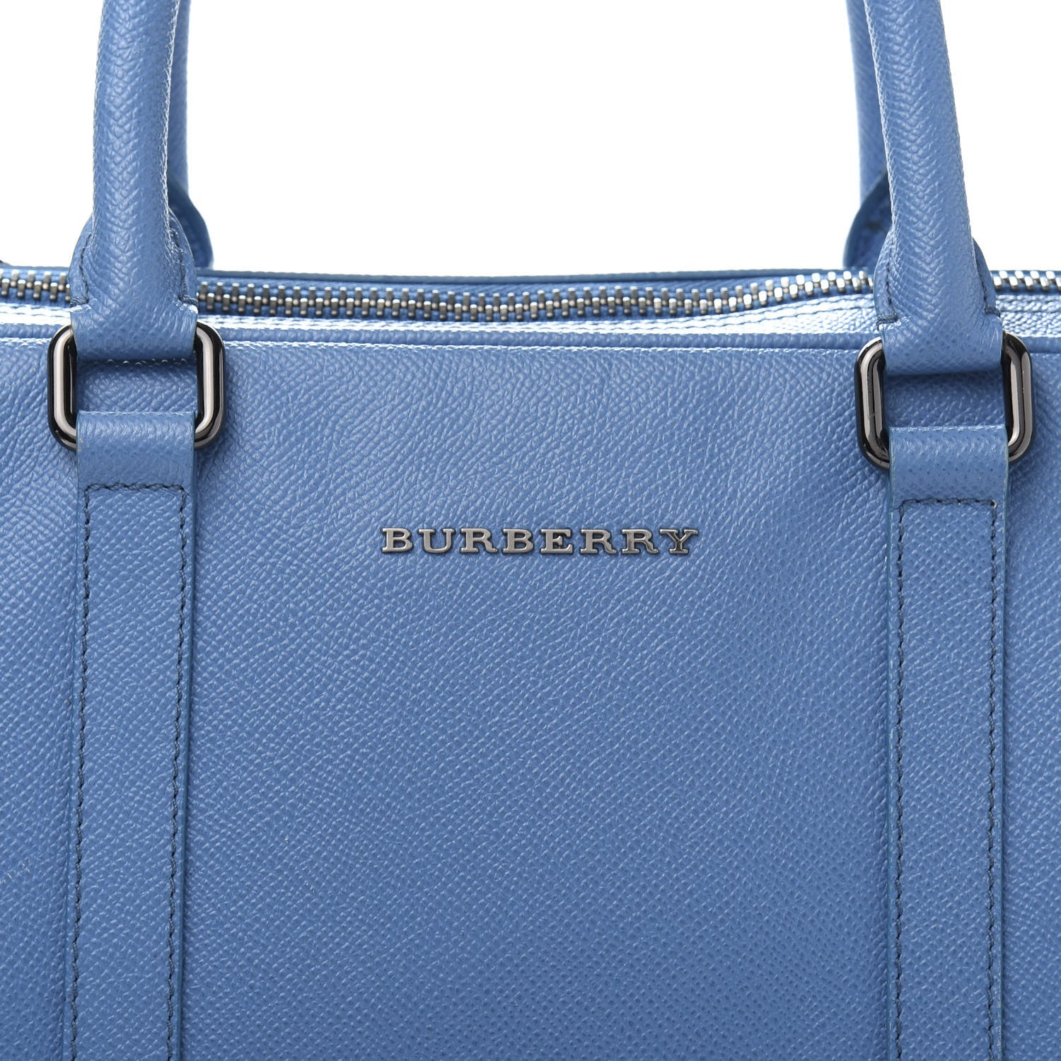 Burberry Grainy Calfskin Small Newberg Briefcase Blue 14 of 14