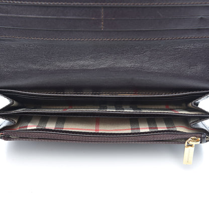 Burberry Grain Calfskin Continental Wallet Black 5 of 11