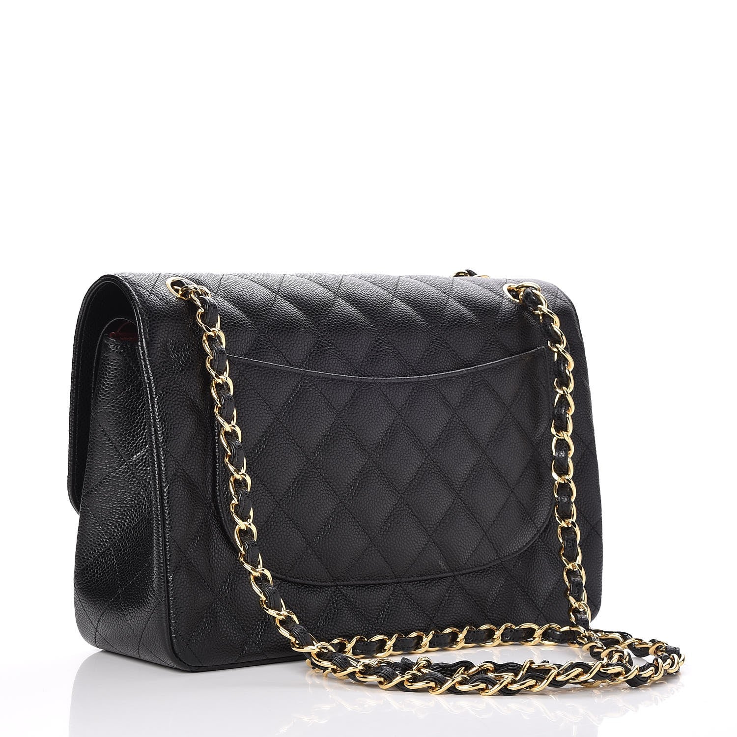 Chanel Caviar Quilted Jumbo Double Flap Black 3 of 8