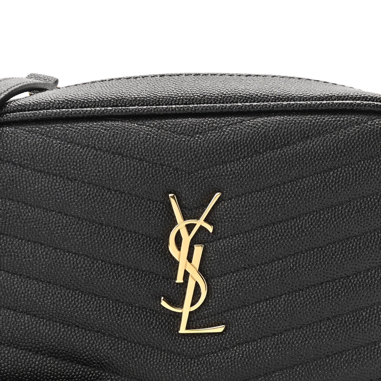 Grain De Poudre Matelasse Monogram Mini Lou Camera Bag Black