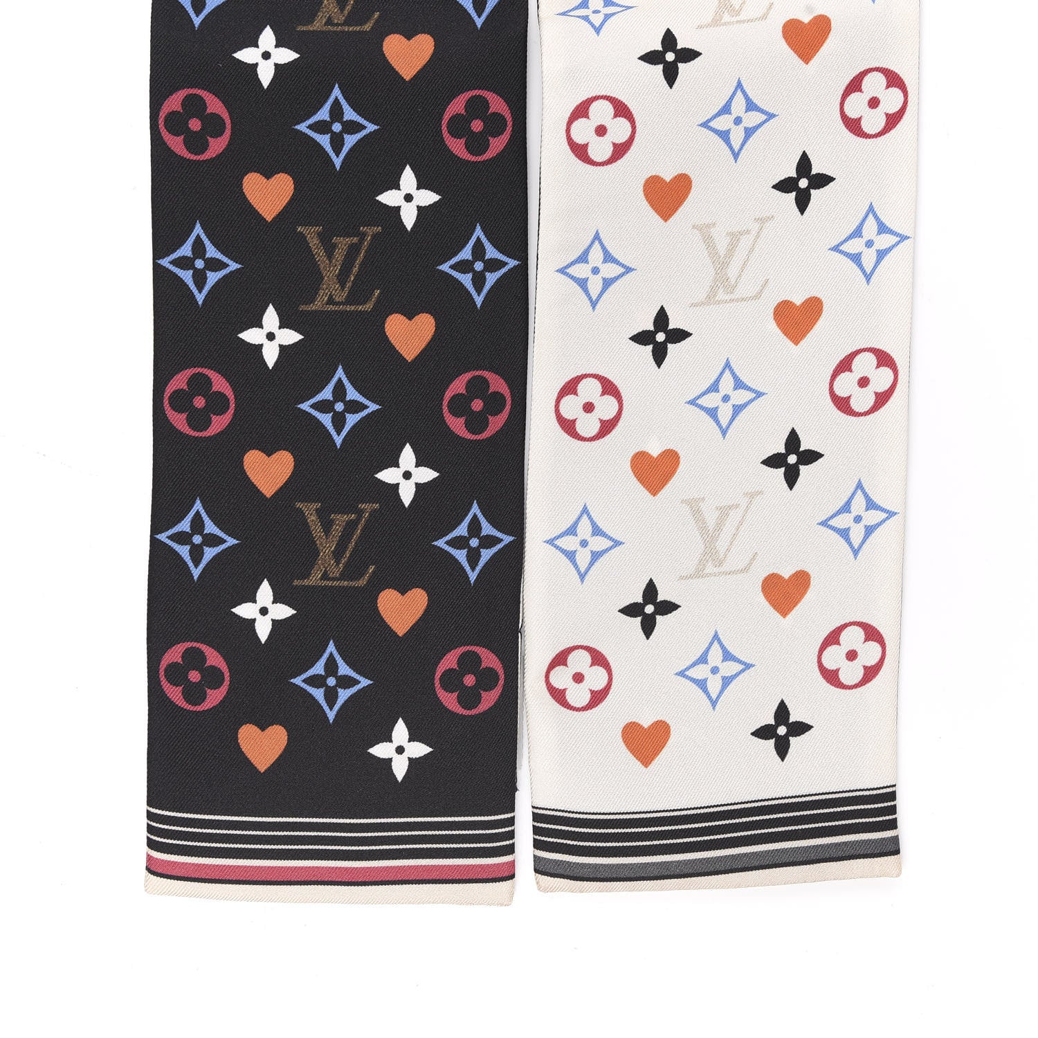 Louis Vuitton Silk Game On Bandeau Black White 2 of 3