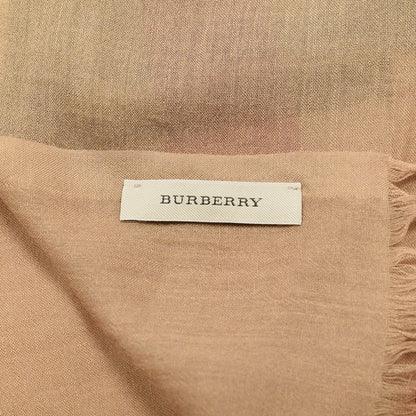 Burberry Modal Silk Cashmere Sheer Mega Check Scarf Camel 2 of 3