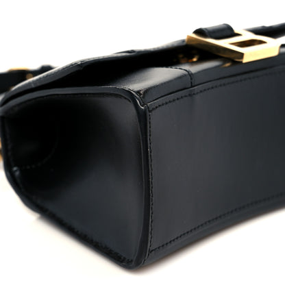 Balenciaga Shiny Box Calfskin Hourglass Top Handle Bag XS Black 10 of 11