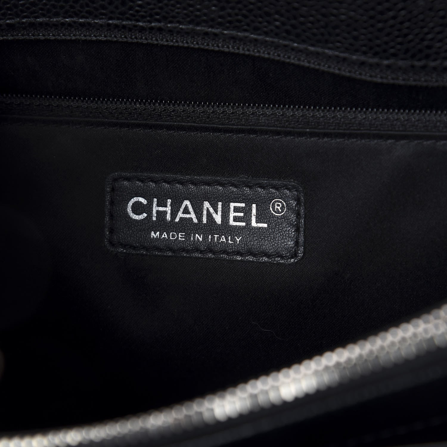 Chanel Caviar Quilted Grand Shopping Tote GST Black 7 of 9