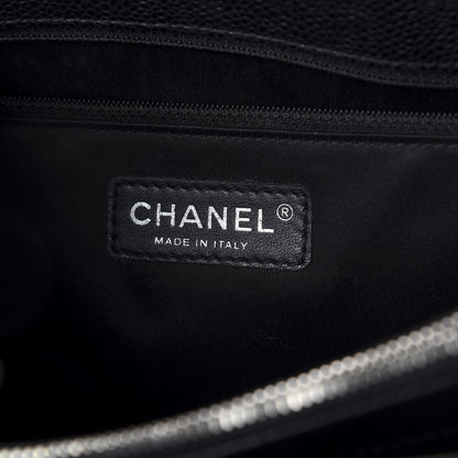 Chanel Caviar Quilted Grand Shopping Tote GST Black 7 of 9