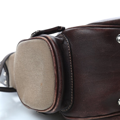 Prada Jacquard Logo Shoulder Bag Corda Bruciato 5 of 6