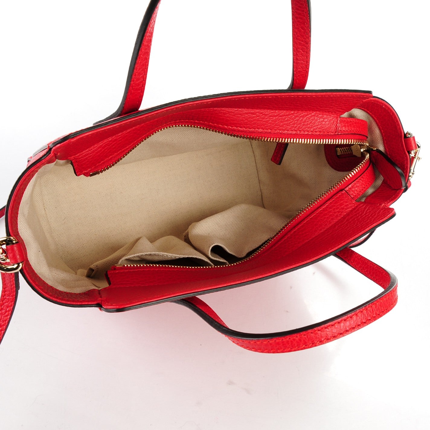 Dollar Calfskin MIni Swing Top Handle Bag Tabasco
