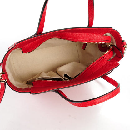 Gucci Dollar Calfskin MIni Swing Top Handle Bag Tabasco 5 of 6