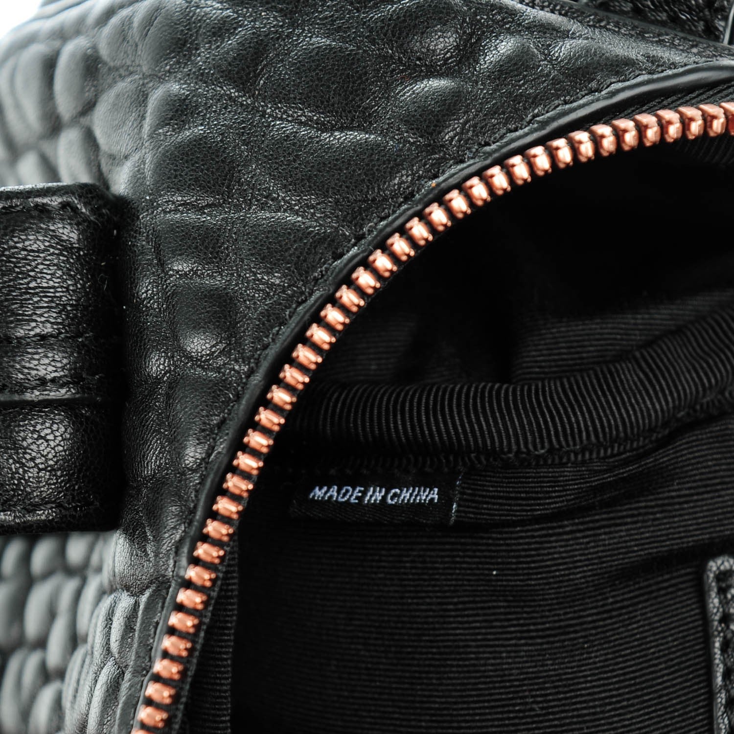 Alexander Wang Pebbled Lambskin Mini Rockie Black Rose Gold Hardware 7 of 8