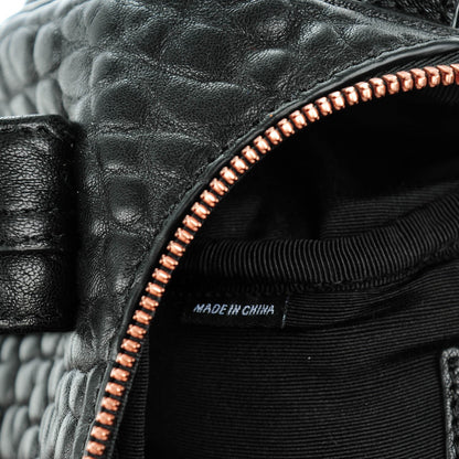 Alexander Wang Pebbled Lambskin Mini Rockie Black Rose Gold Hardware 7 of 8