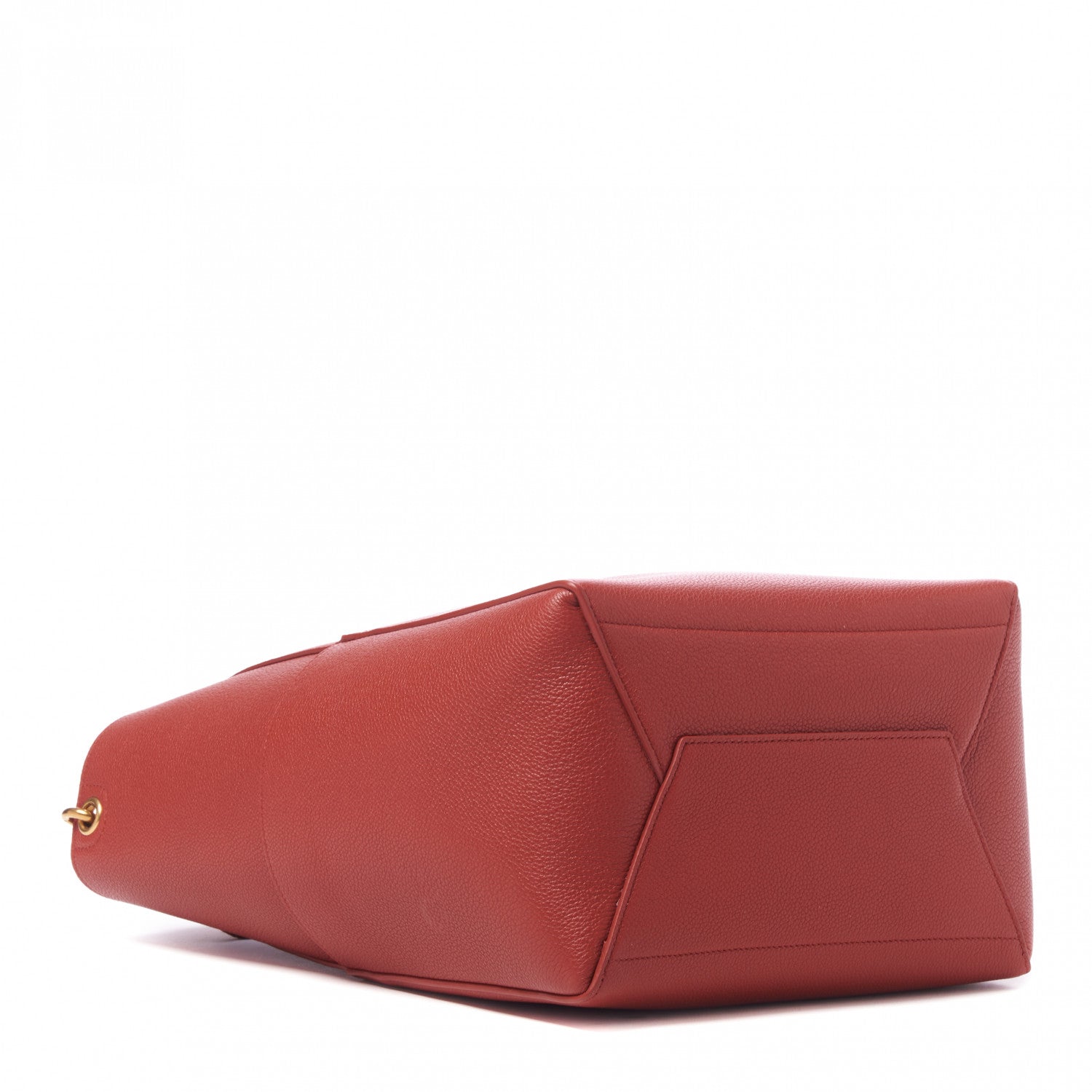 Celine Soft Grained Calfskin Sangle Bucket Bag Red 3 of 8