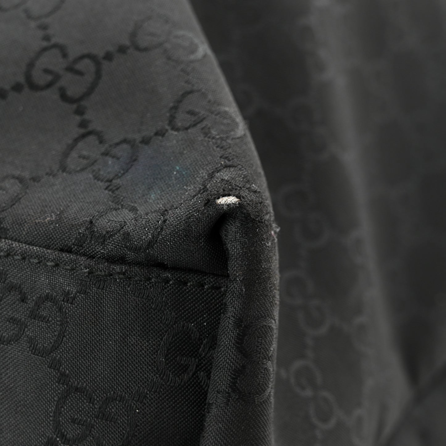 Nylon Monogram Tote Black