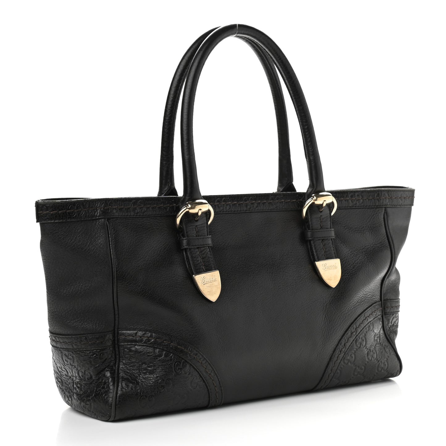 Guccissima Trim Signoria Tote Black