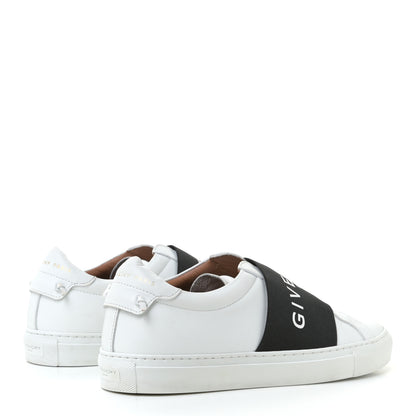 Givenchy Calfskin Band Logo Womens Urban Street Sneakers 39.5 White Black 3 of 13