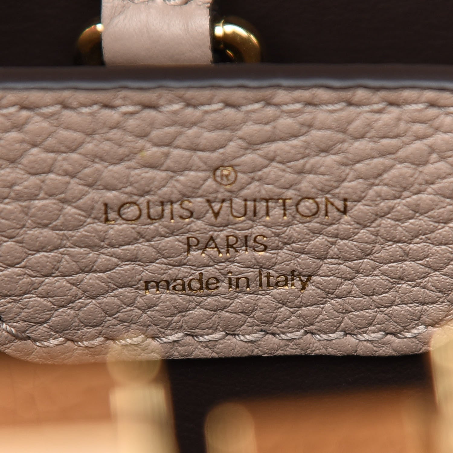 Louis Vuitton Taurillon Capucines BB Galet 6 of 8