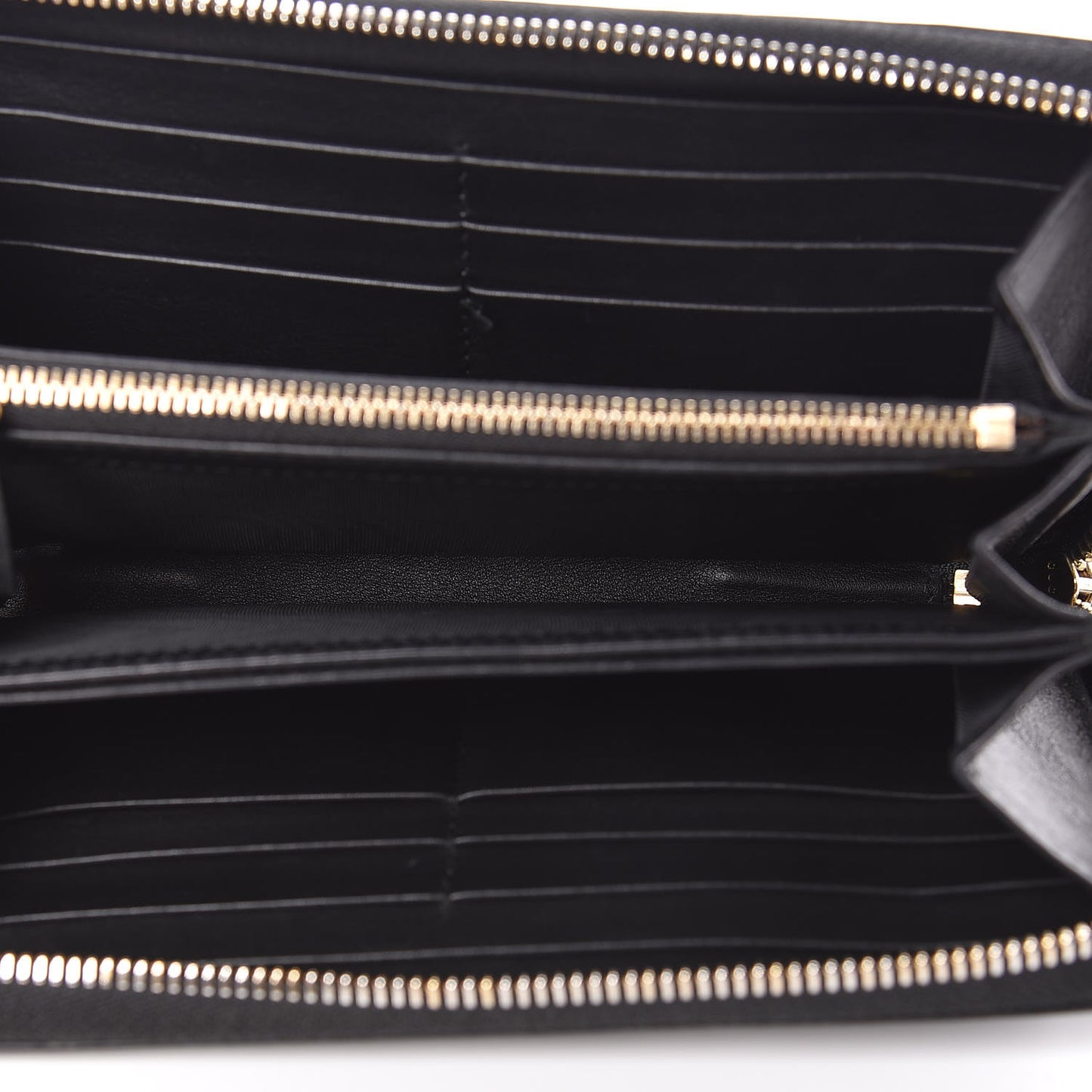Guccissima Signature Microguccissima Bree Zip Around Wallet Black