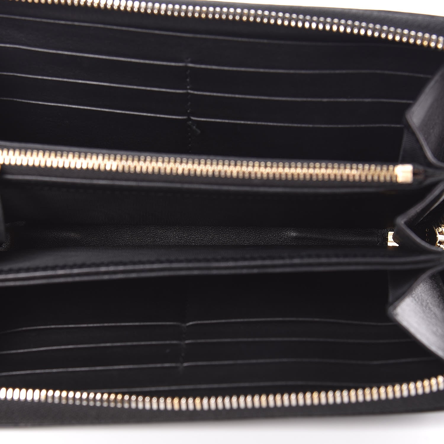 Gucci Guccissima Signature Microguccissima Bree Zip Around Wallet Black 8 of 9