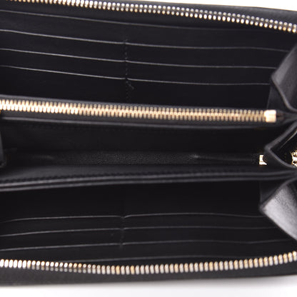 Gucci Guccissima Signature Microguccissima Bree Zip Around Wallet Black 8 of 9