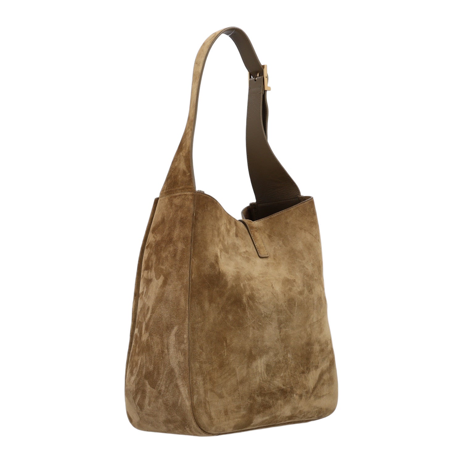 Saint Laurent Suede Large Le 5 A 7 Soft Hobo New Barley 3 of 10