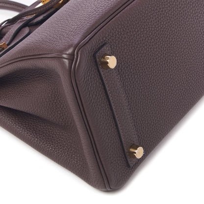 Hermes Togo Birkin 25 Chocolate 7 of 33