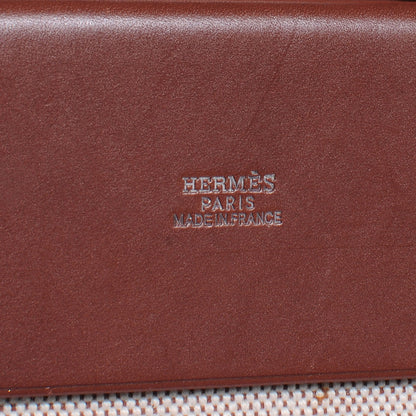 Hermes Toile Herbag Cabas Natural and Brown 4 of 8