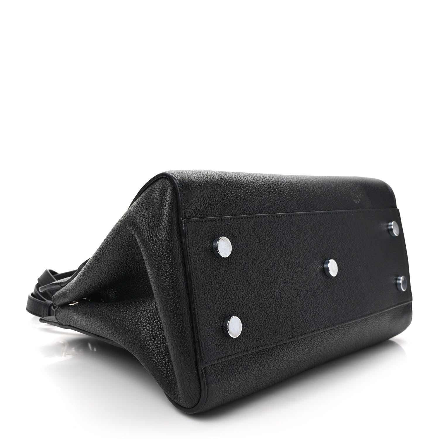 Saint Laurent SAINT LAURENT Grained Calfskin Small Cabas Rive Gauche Black 4 of 9