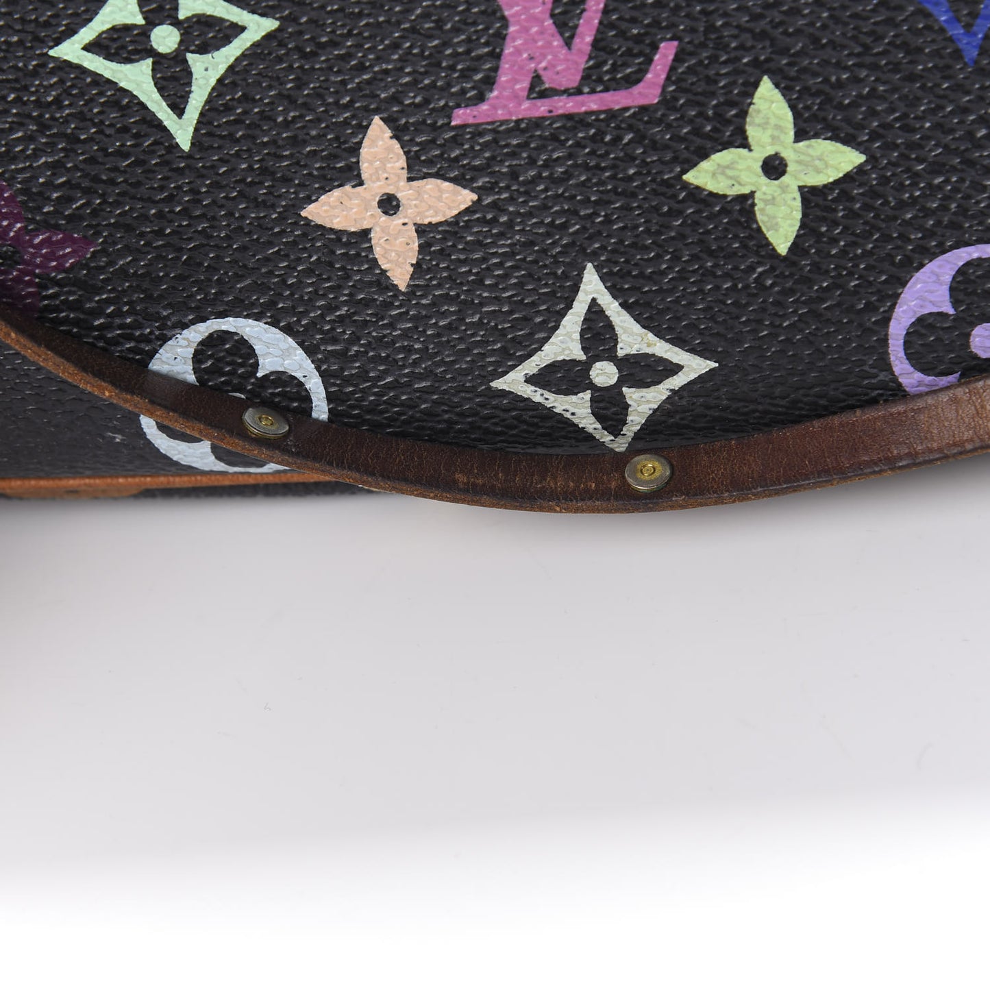 Monogram Multicolor Pochette Accessories Black