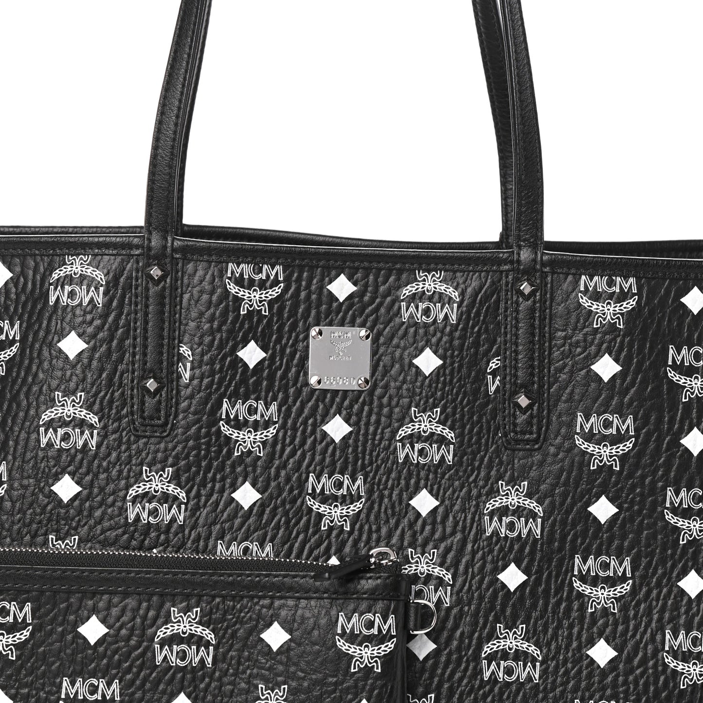 Visetos Medium Project Reversible Shopper Tote Black