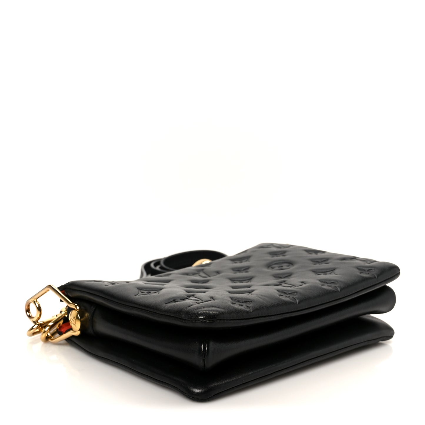 Lambskin Embossed Monogram Coussin BB Black Black