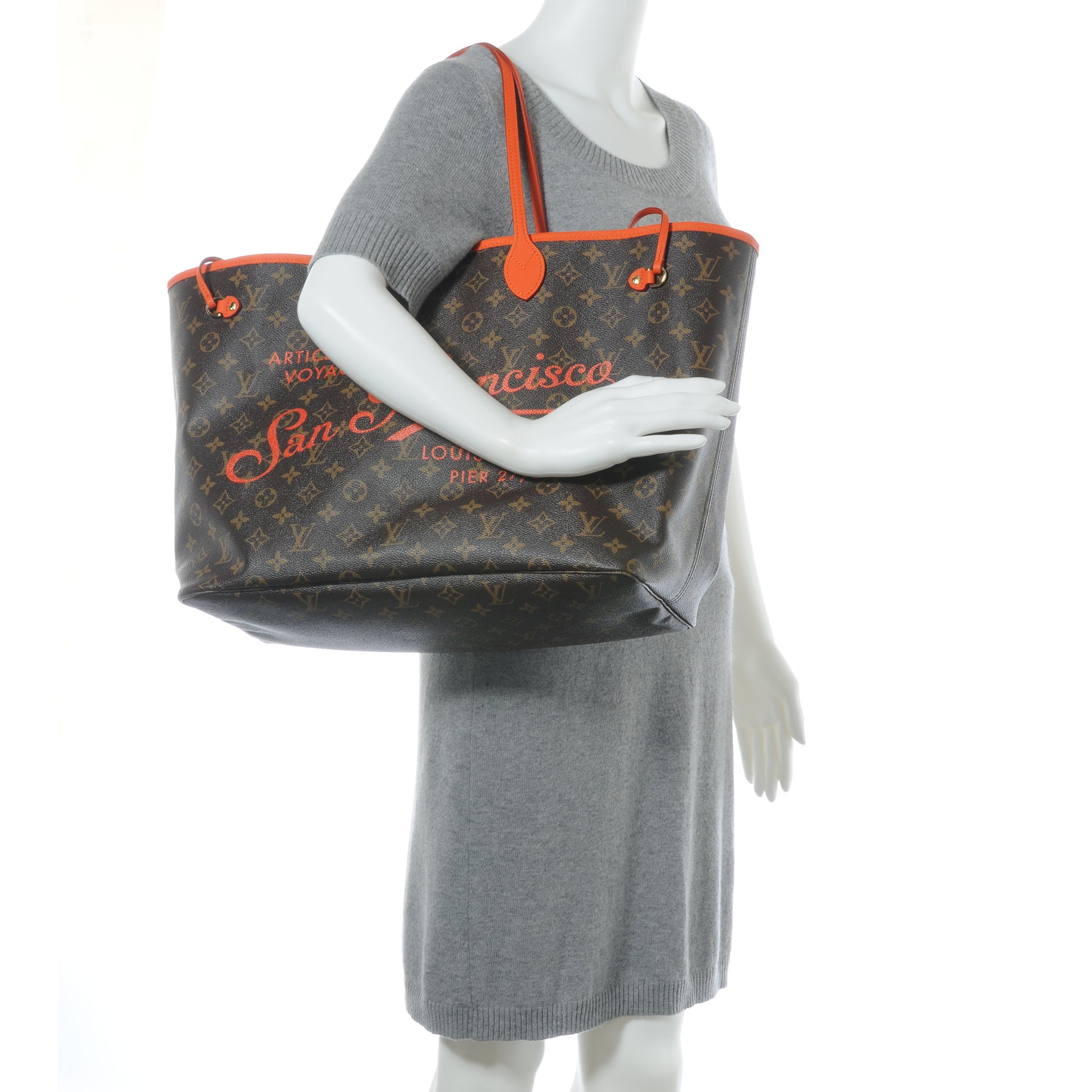 Louis Vuitton Monogram Ikat San Francisco LV Cup Neverfull GM Orange 2 of 7