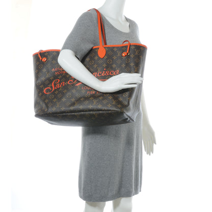 Louis Vuitton Monogram Ikat San Francisco LV Cup Neverfull GM Orange 2 of 7