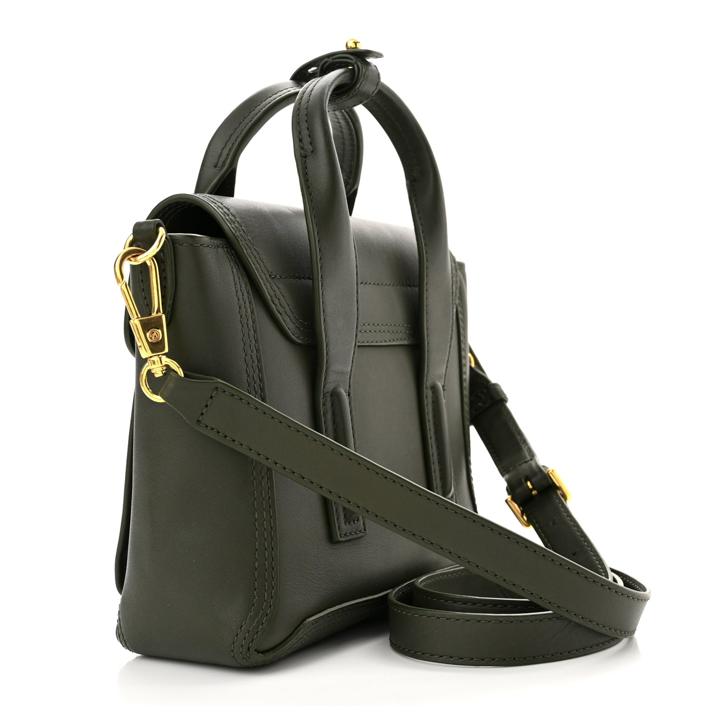 Calfskin Mini Pashli Satchel Military Green